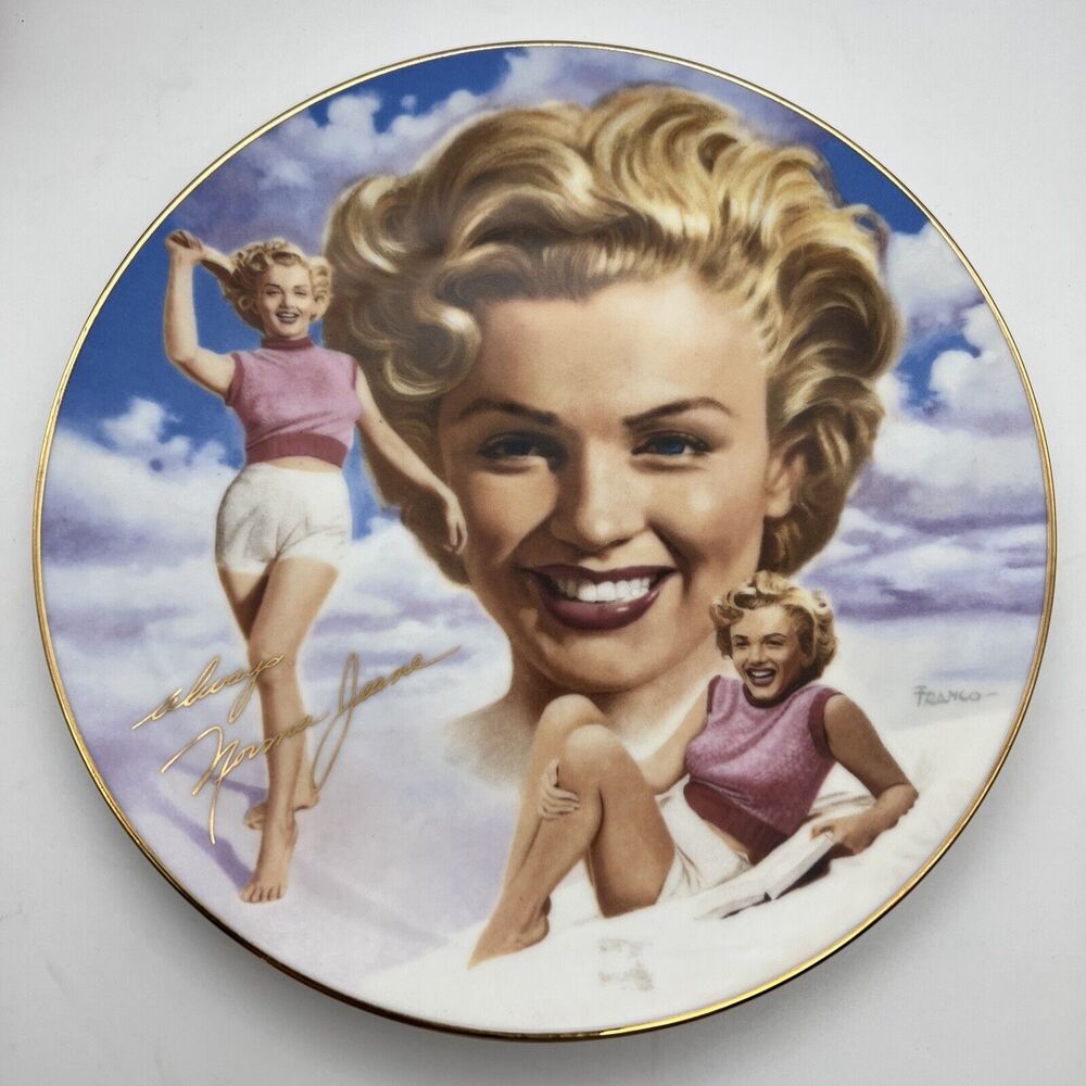 Marilyn Monroe Hamilton Norma Jeane Girl Next Door de Dienes 1994 Plate